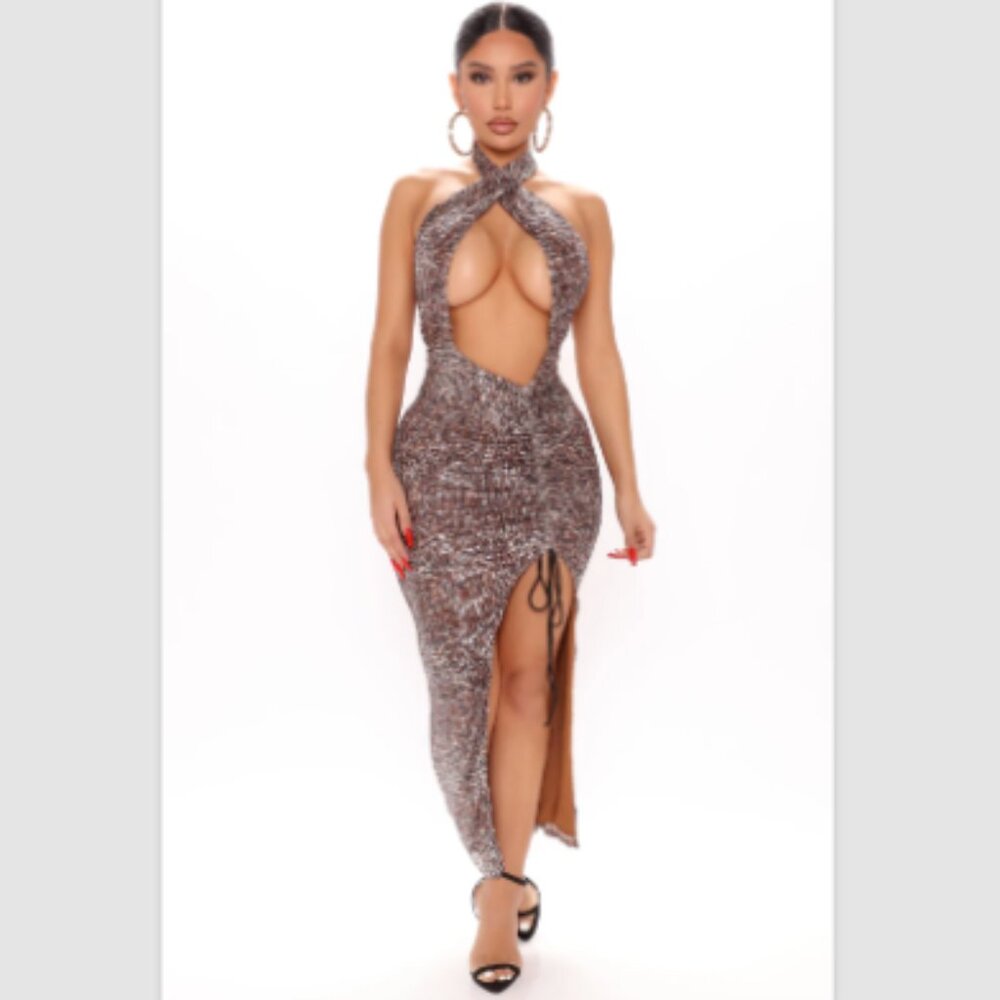Fashion Nova Everything You Got Sequin Midi Dress - Picture 2 of 11